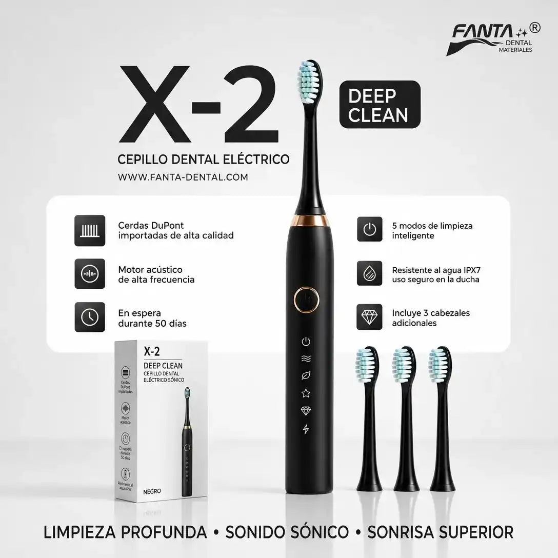 Cepillo Eléctrico Sónico SONIN X-3 + Kit de 3 Cabezales de Regalo