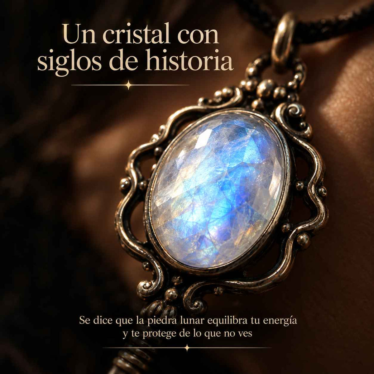 Llave Lunar® — Collar de Piedra Lunar contra la Envidia y las Malas Energías