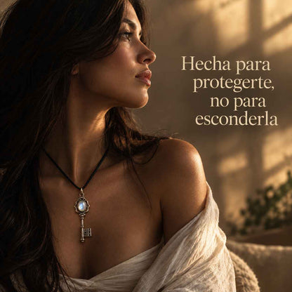 Llave Lunar® — Collar de Piedra Lunar contra la Envidia y las Malas Energías