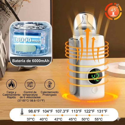 Calentador de biberones recargable inalámbrico portátil