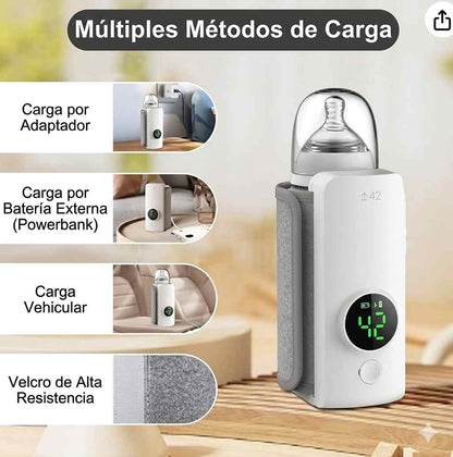 Calentador de biberones recargable inalámbrico portátil