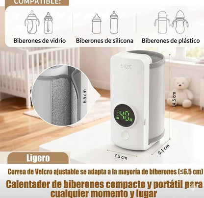 Calentador de biberones recargable inalámbrico portátil
