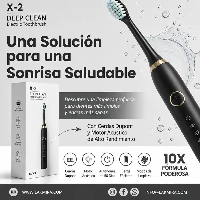 Cepillo Eléctrico Sónico SONIN X-3 + Kit de 3 Cabezales de Regalo