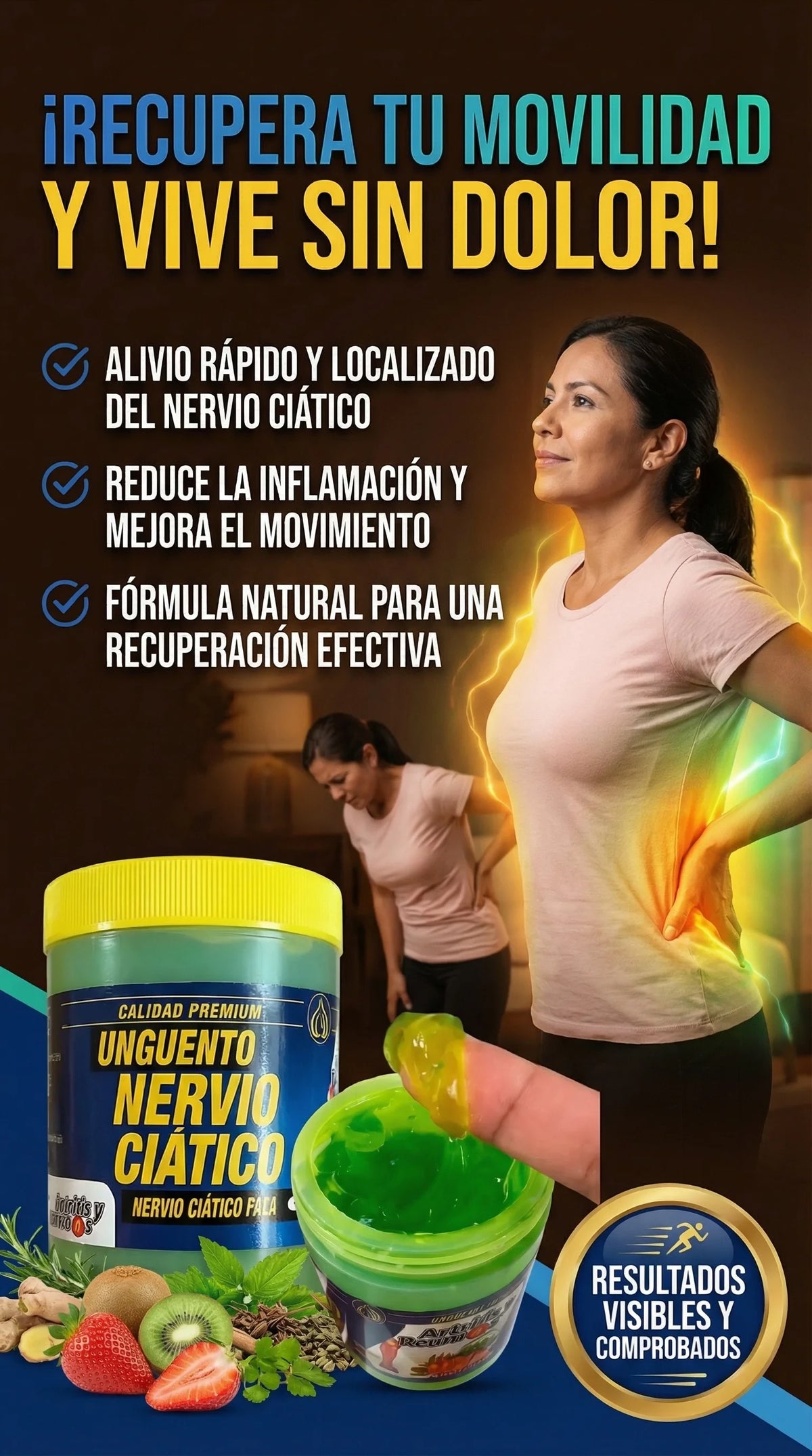Ungüento Nervio Ciático - Sana tu ciatica en una semana
