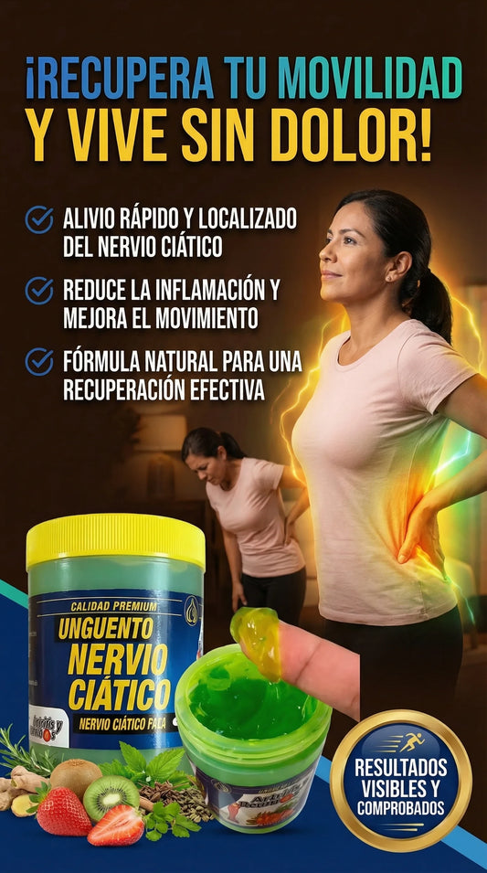 Ungüento Nervio Ciático - Sana tu ciatica en una semana